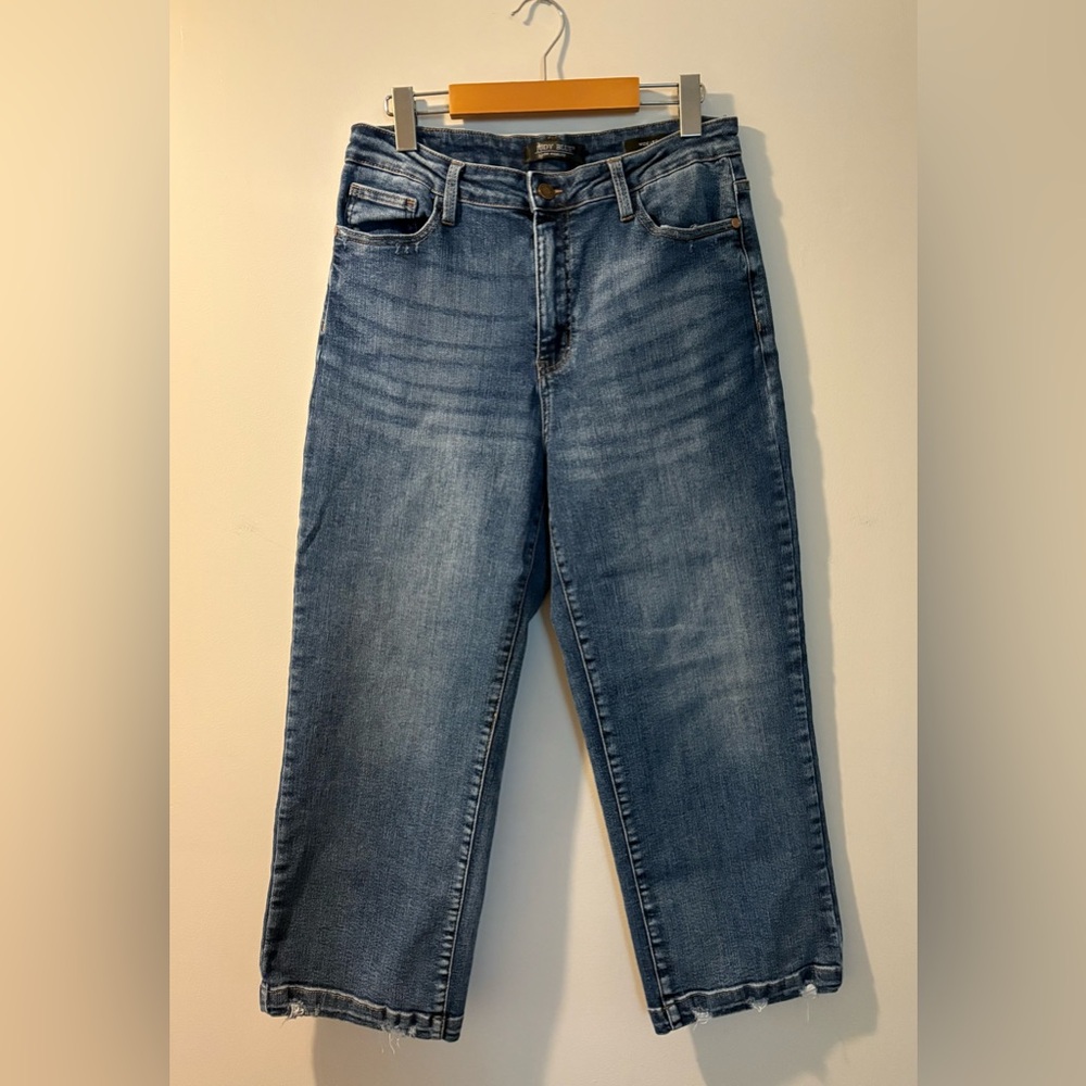 Judy Blue Wide Leg Cropped Jeans – Size 13/31